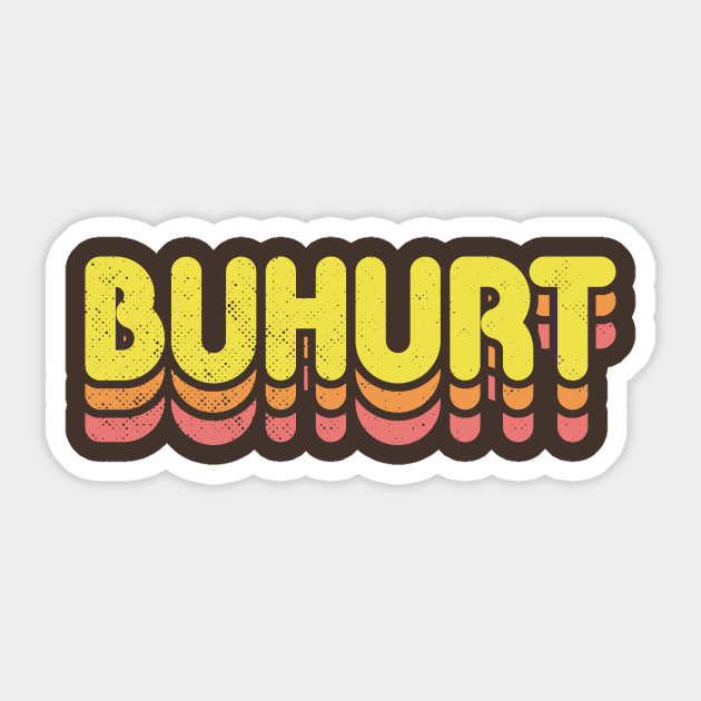 Retro Buhurt Sticker by rojakdesigns